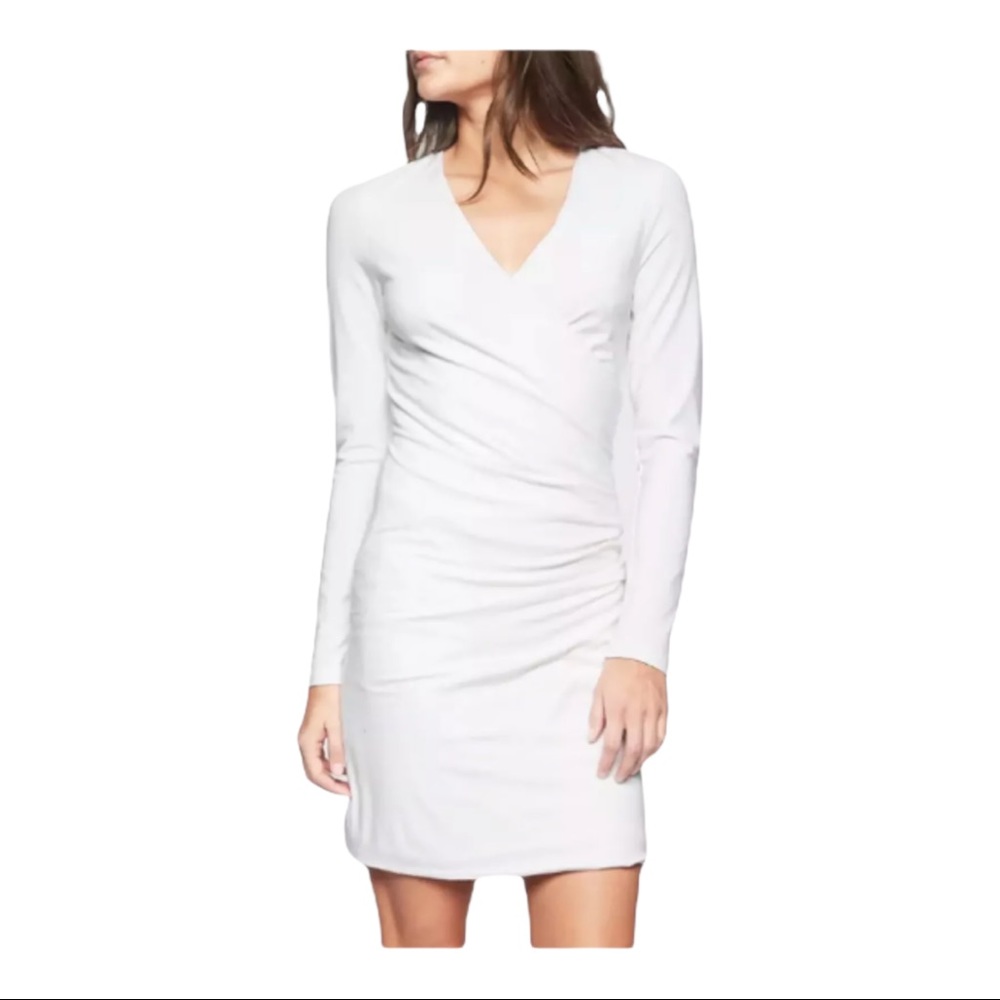 Athleta Size Medium White Pima Cotton Wilder Dress